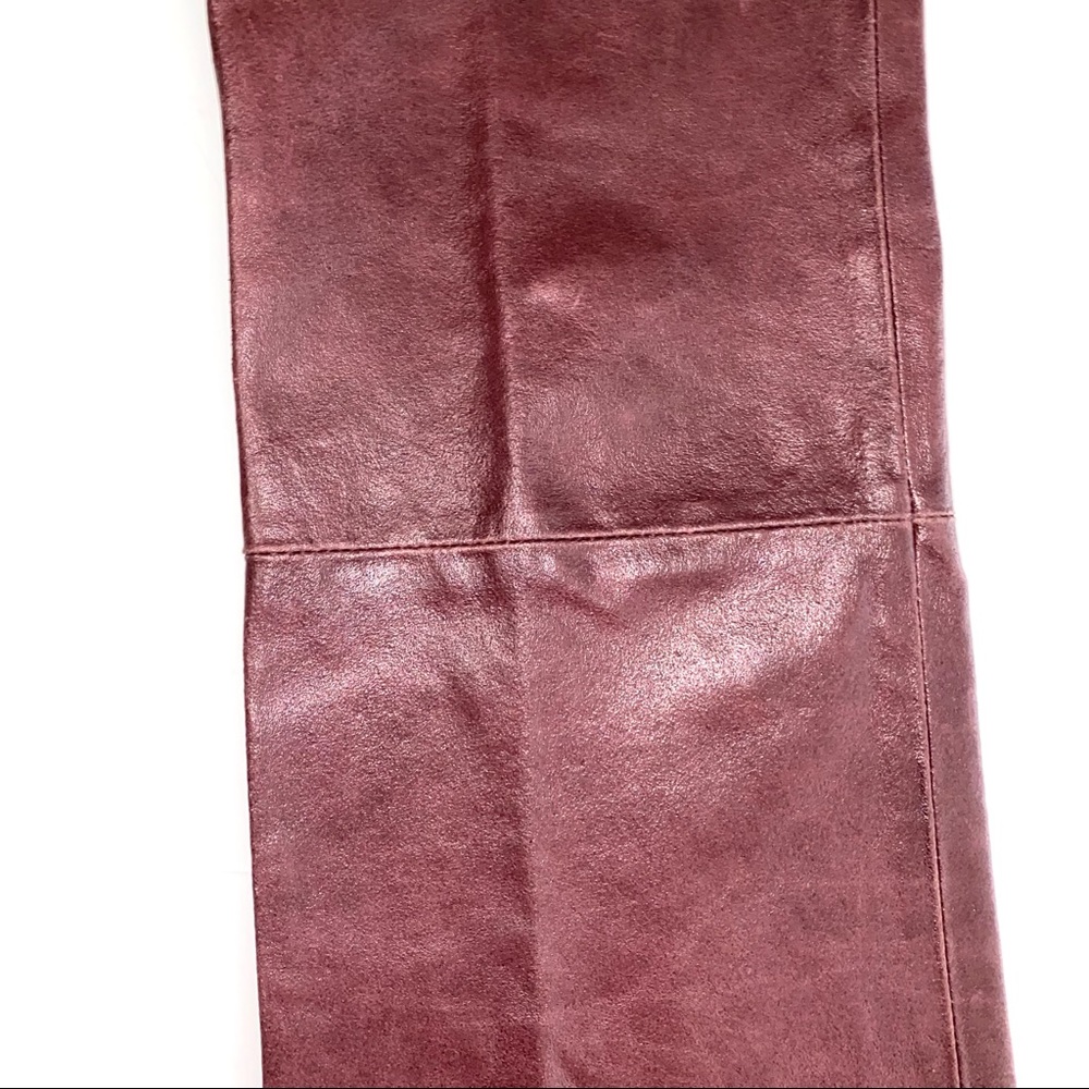 SOLD 💕Vintage Wilson’s Maxima Burgundy Leather Pants - Picture 12 of 16